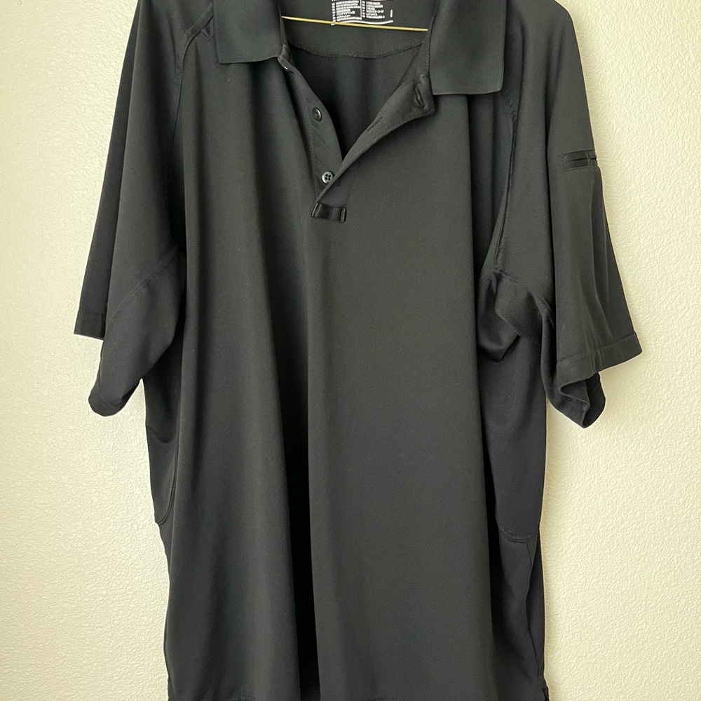 5.11 Tactical Black Polo Workwear Mens Utility 2XL Shirt
